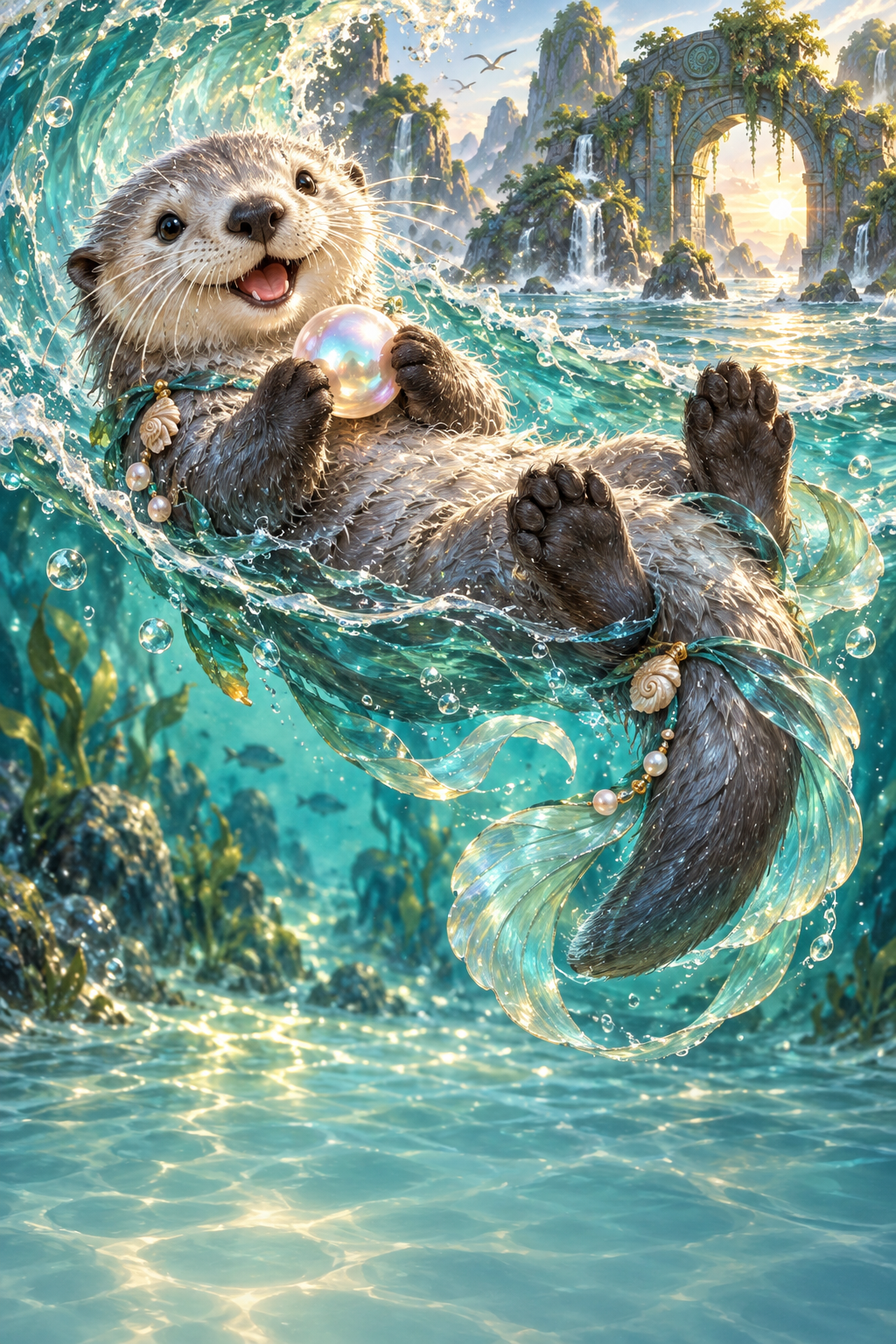 潮汐獭的精灵原画